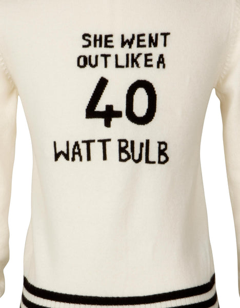 40 Watt Cardigan by Tracey Emin | Ivory
