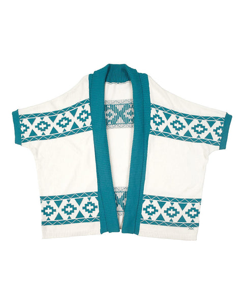 Aztec Cardigan | Aqua