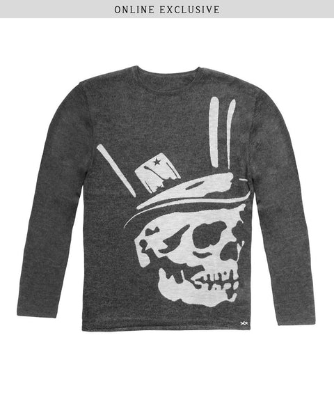 Bryan Adams Unisex Skull Sweater | Charocal