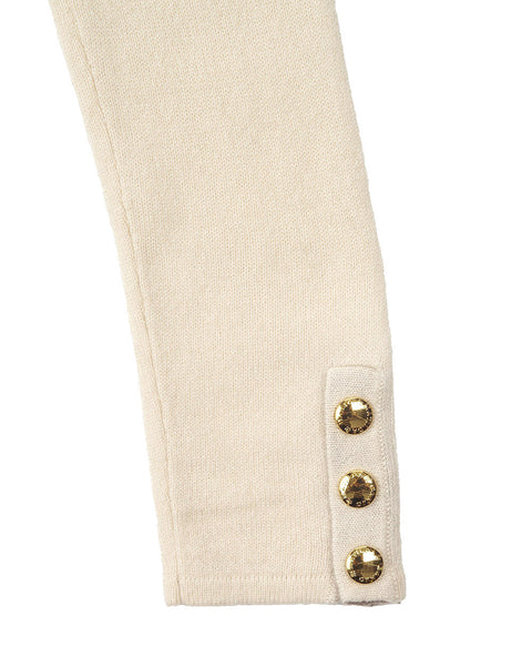 Buttoned Cuff Sailor Turtle | Ivory