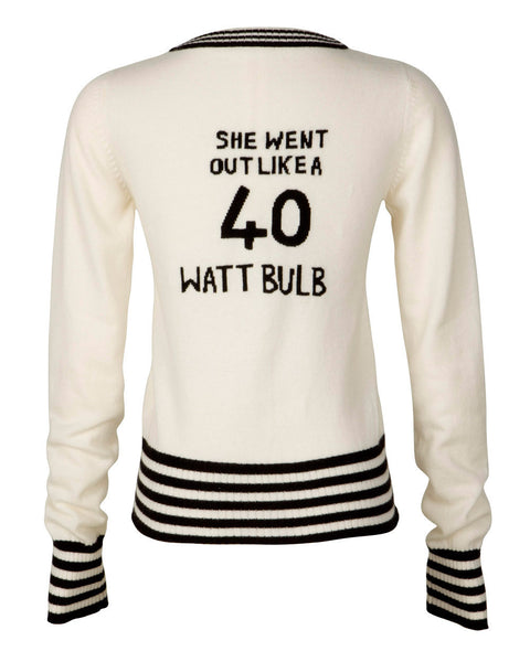 40 Watt Cardigan by Tracey Emin | Ivory