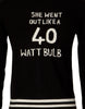 40 Watt Cardigan by Tracey Emin | Black